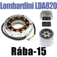 Rába-15 motoralkatrészek (Lombardini LDA820)